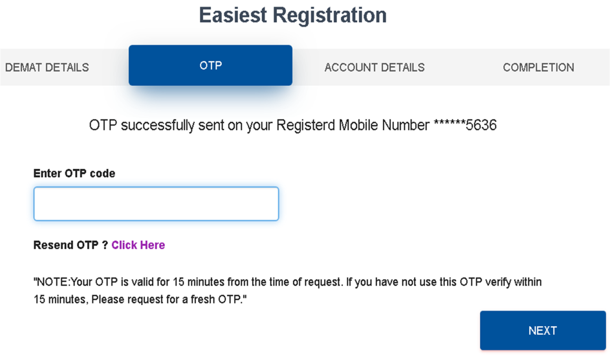 Easiest Registration  Step 2