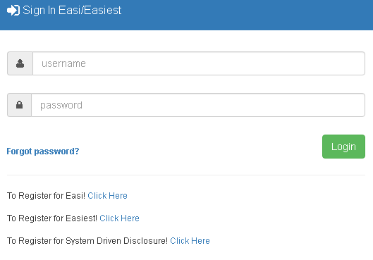 login to easi,easiest