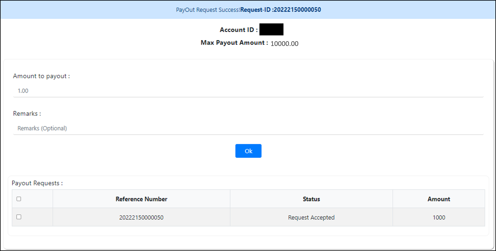 ProStocks Star Web Trading Platform Funds Withdraw Option