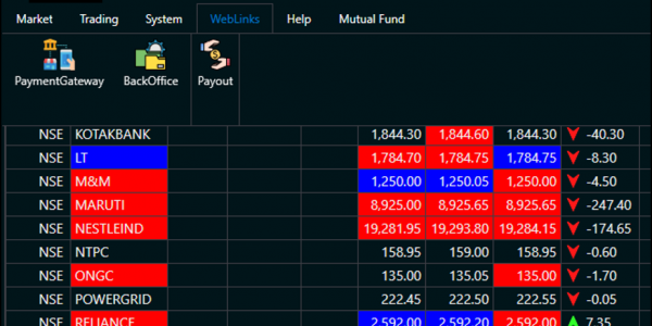 ProStocks Star Desktop Trading Application Funds Withdraw Option