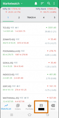 ProStocks Star Mobile Trading Application Funds Withdraw Option