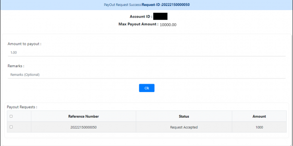 ProStocks Star Web Trading Platform Funds Withdraw Option